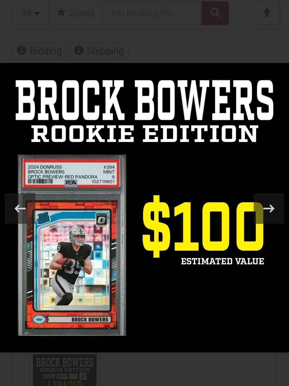 💥 Break King BROCK BOWERS Rookie Edition Series 1 Mystery Card- INSANE CHASE!